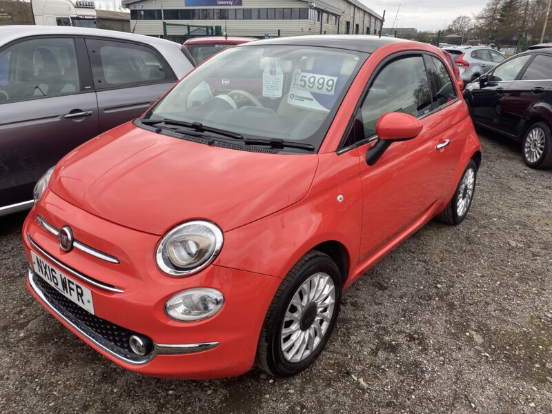 2016 Fiat 500 1.2 Lounge 3dr HATCHBACK